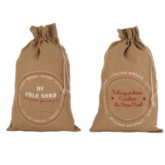 Jute zak voor kerstcadeaus J-LINE