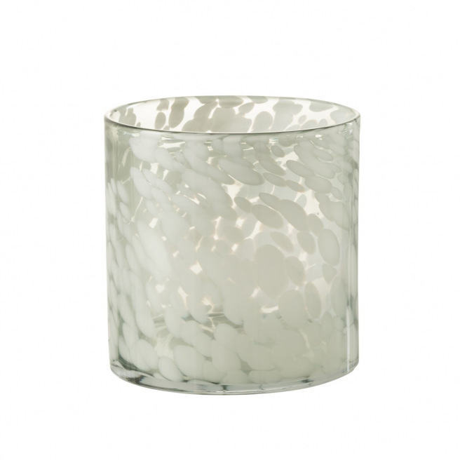 Cilindrische glazen theelichthouder J-LINE