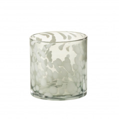 Cilindrische glazen theelichthouder J-LINE