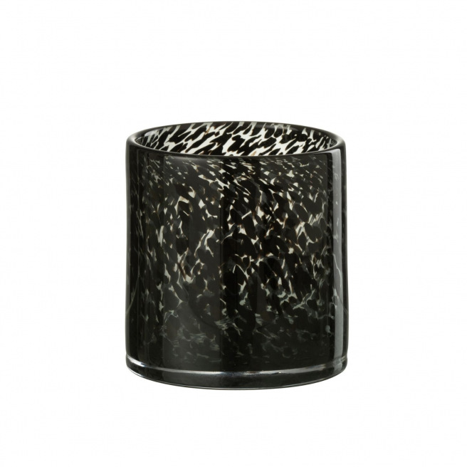 Cilindrische glazen theelichthouder J-LINE
