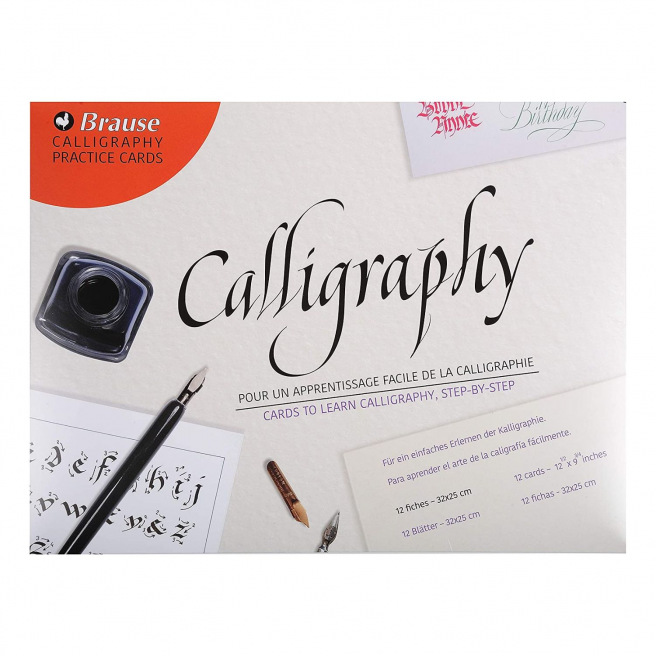 Studiekaarten voor Brause kalligrafie
