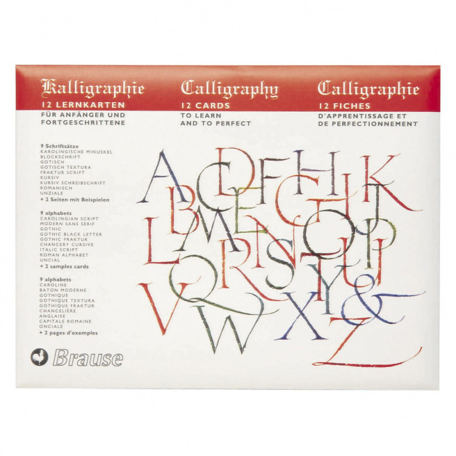 Fiches d'apprentissage calligraphie Brause Fiches d'apprentissage calligraphie Brause