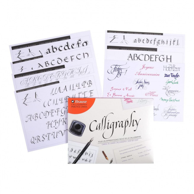 Fiches d'apprentissage calligraphie Brause Fiches d'apprentissage calligraphie Brause