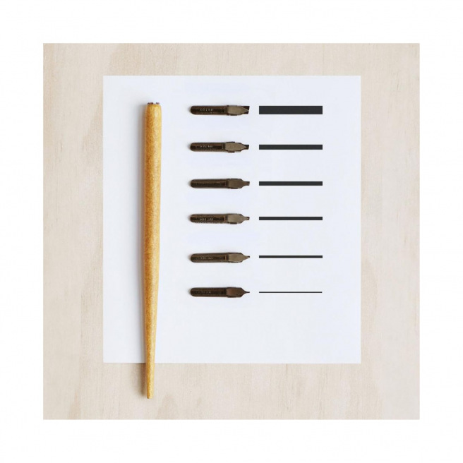 Coffret de calligraphie Brause - 6 plumes Bandzug