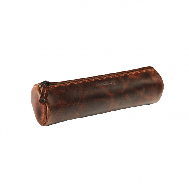Ronde lederen etui Maverick THE ORIGINAL