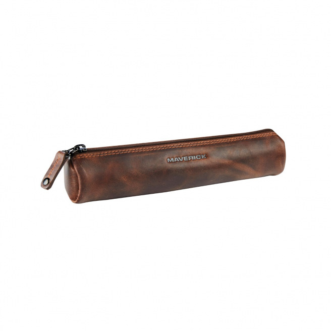Kleine ronde lederen etui Maverick THE ORIGINAL