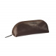 Trousse ovale en cuir Maverick BROWN