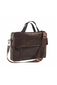 Leren aktetas Maverick BROWN voor 15,6" computer