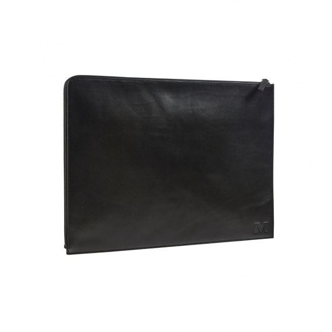 Pochette ordinateur cuir Maverick ALL BLACK pour ordinateur 15,6"