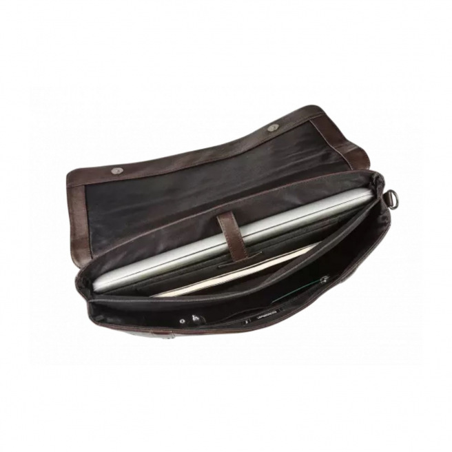 Maverick BROWN leren koerierstas voor 15,6" computer Maverick BROWN leren koerierstas voor 15,6" computer