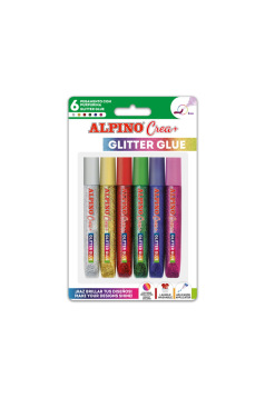 Colle pailletée Alpino - étui de 6 tubes