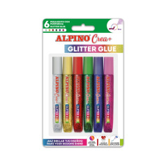 Alpino glitterlijm - doos van 6 tubes Alpino glitterlijm - doos van 6 tubes