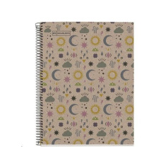 Cahier à spirales MIQUELRIUS 100% RECYCLÉ - quadrillé 5 x 5 mm - 160 pages