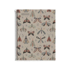 Cahier à spirales MIQUELRIUS 100% RECYCLÉ - quadrillé 5 x 5 mm - 160 pages