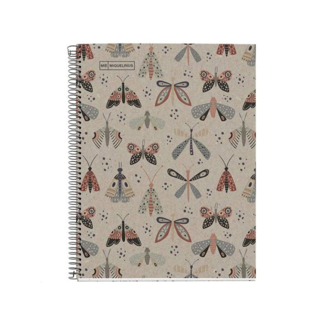 Cahier à spirales MIQUELRIUS 100% RECYCLÉ - quadrillé 5 x 5 mm - 160 pages