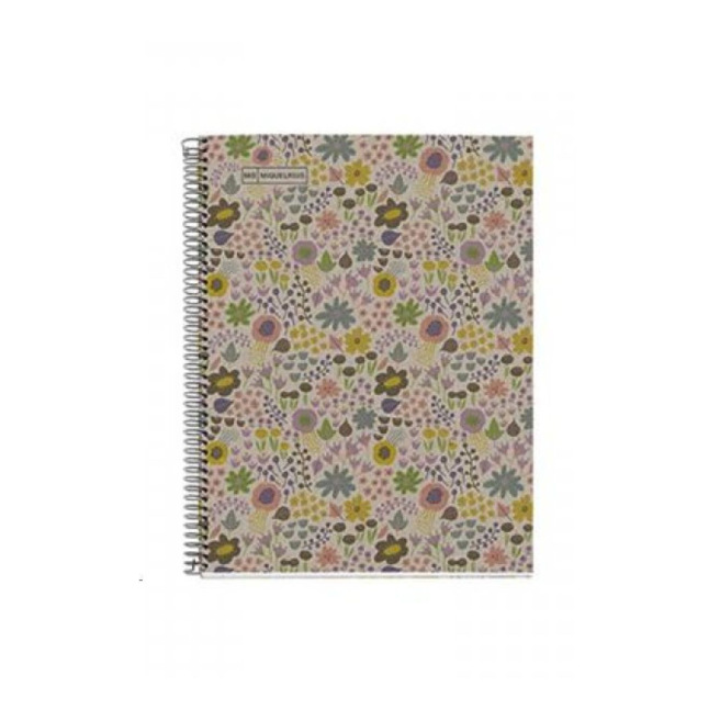 Cahier à spirales MIQUELRIUS 100% RECYCLÉ - quadrillé 5 x 5 mm - 160 pages