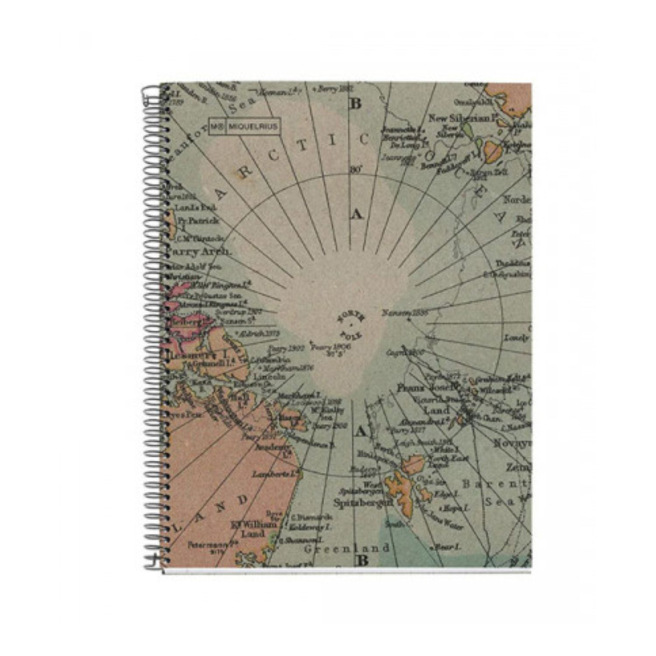 Spiraalgebonden notitieboek MIQUELRIUS 100% GERECYCLEERD - ruitjespapier 5 x 5 mm - 160 pagina's