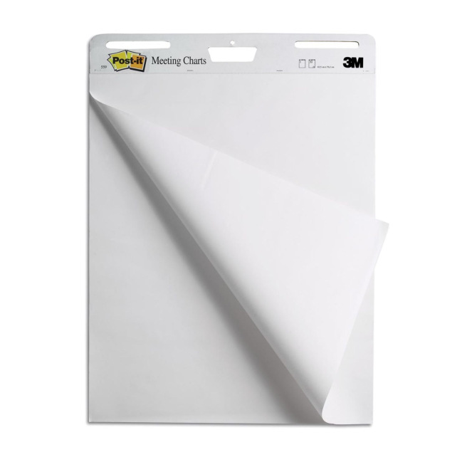 Bloc papier pour chevalet de conférence Post-it MEETING CHART - 30 feuilles adhésives