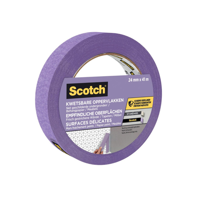 Ruban adhésif de masquage SCOTCH SURFACES DELICATES - 24 mm x 41 m