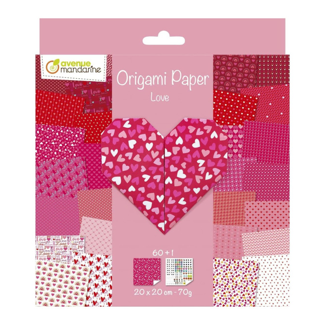 Kit Origami pour enfants Avenue Mandarine - 20 x 20 cm Kit Origami pour enfants Avenue Mandarine - 20 x 20 cm