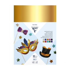 Clairefontaine glitter karton - 200 g - A4 - pakket van 10 vellen