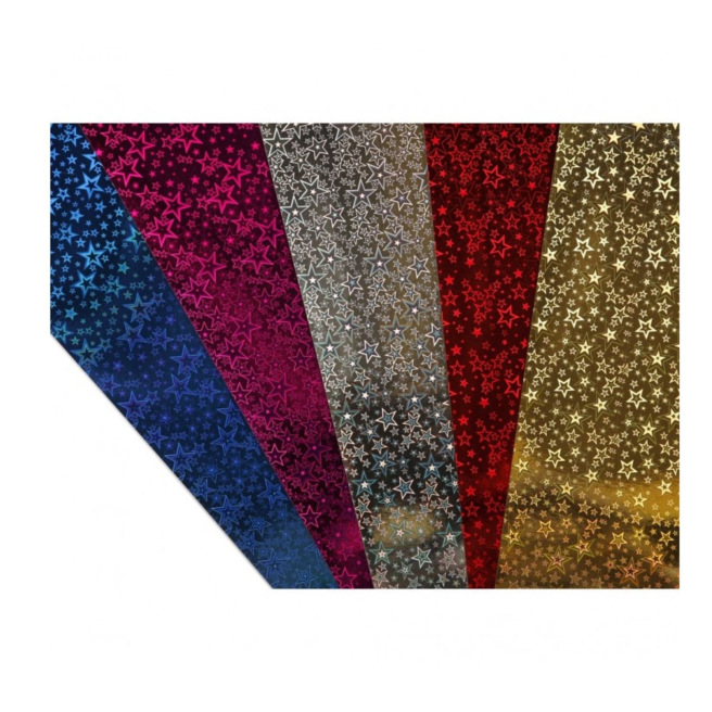 Holografisch karton Clairefontaine - 230 g - 25 x 35 cm - pakket van 5 vellen Holografisch karton Clairefontaine - 230 g - 25 x 35 cm - pakket van 5 vellen