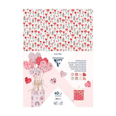 Carton décor Clairefontaine - 160 g - 25 x 35 cm - paquet de 40 feuilles Carton décor Clairefontaine - 160 g - 25 x 35 cm - paquet de 40 feuilles