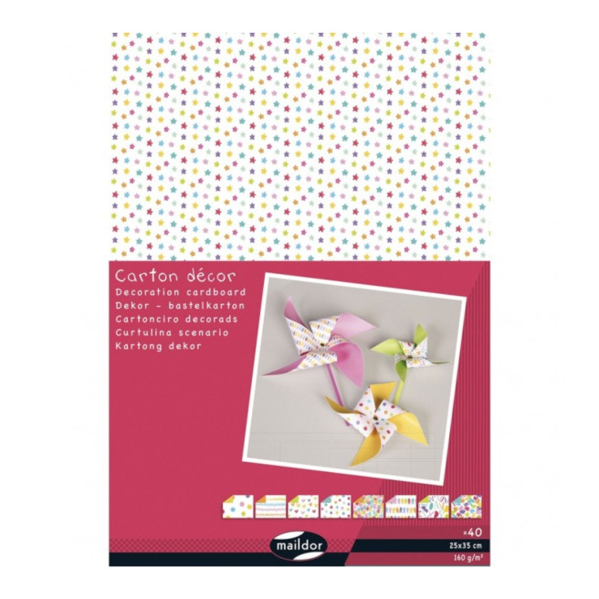 Carton décor Clairefontaine - 160 g - 25 x 35 cm - paquet de 40 feuilles Carton décor Clairefontaine - 160 g - 25 x 35 cm - paquet de 40 feuilles