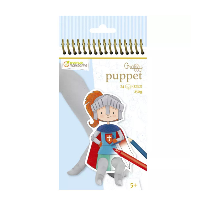 Carnet de coloriage Avenue Mandarine GRAFFY PUPPET