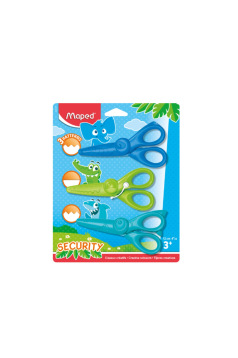 Blisterverpakking van 3 paar MAPED KIDICRAFT scharen