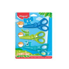 Blister de 3 paires de ciseaux MAPED KIDICRAFT Blister de 3 paires de ciseaux MAPED KIDICRAFT