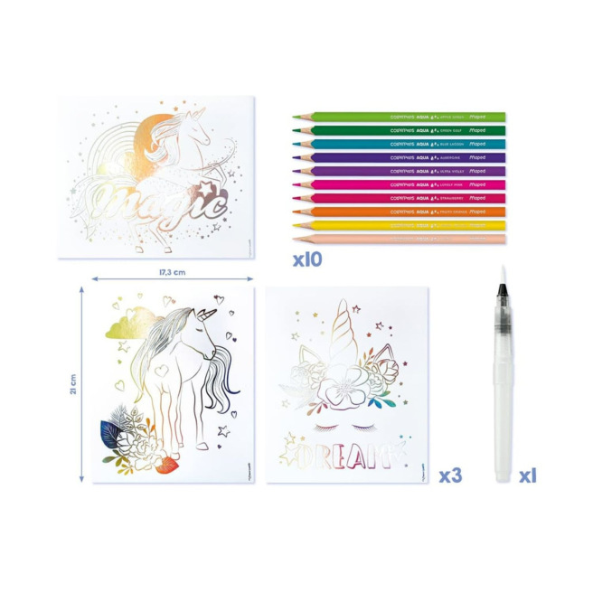 MAPED CREATIV AQUA ART Eenhoorn aquarelverfset