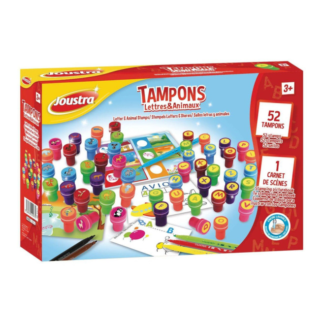 Kit de jeux MAPED CREATIV tampons lettres et animaux