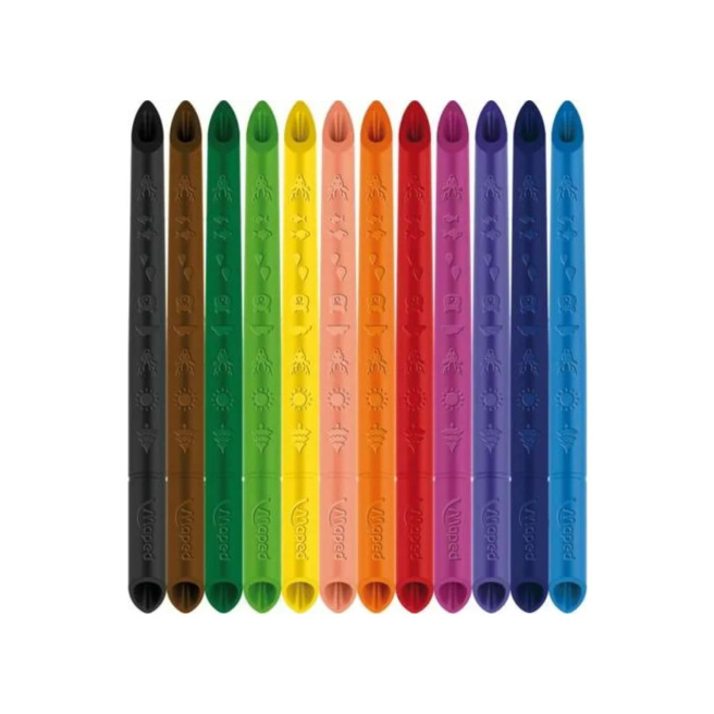 Crayons de couleur MAPED COLOR'PEPS INFINITY - étui de 12