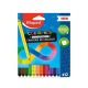 Crayons de couleur MAPED COLOR'PEPS - étui de 12