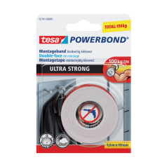 TESA POWERBOND ULTRA STRONG dubbelzijdige montagetape - 19 mm x 1,5 m TESA POWERBOND ULTRA STRONG dubbelzijdige montagetape - 19 mm x 1,5 m