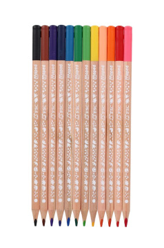 Crayons de couleur MAPED SMILING PLANET - étui de 12