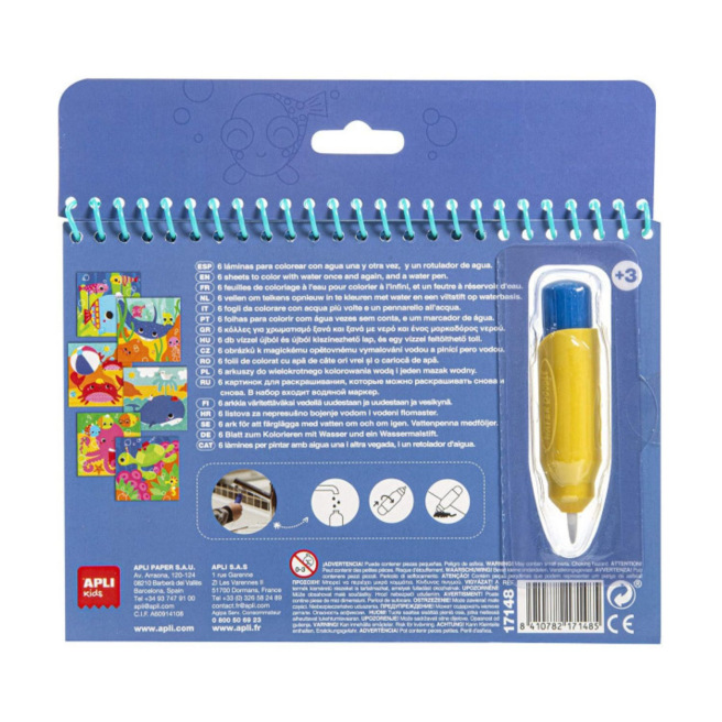 Bloc de coloriage à l'eau APLI AQUA FUN MAGIC PEN