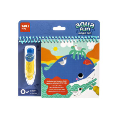 APLI AQUA FUN MAGIC PEN waterverf kleurblok APLI AQUA FUN MAGIC PEN waterverf kleurblok