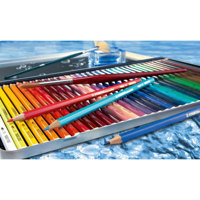 Crayons de couleur STABILO AQUACOLOR ARTY aquarellables Crayons de couleur STABILO AQUACOLOR ARTY aquarellables
