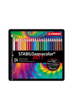 Crayons de couleur STABILO AQUACOLOR ARTY aquarellables