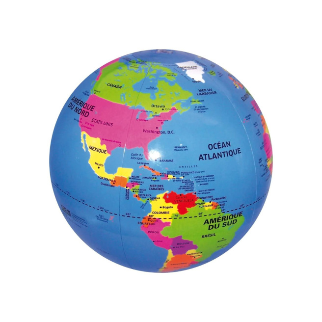 Globe Terrestre Gonflable Ballon - La Carte Du Monde