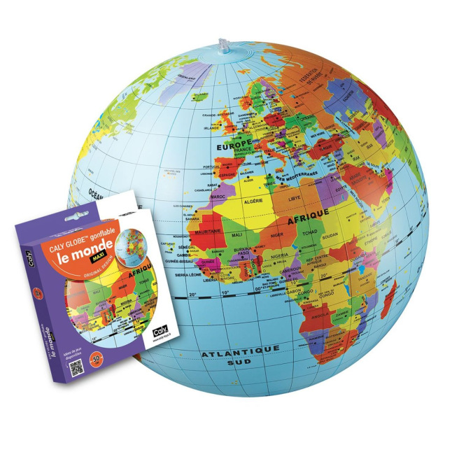 Opblaasbare wereldbol ONZE WERELD