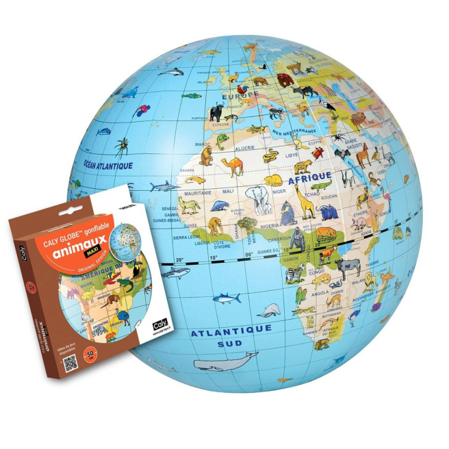 Opblaasbare wereldbol ONZE WERELD