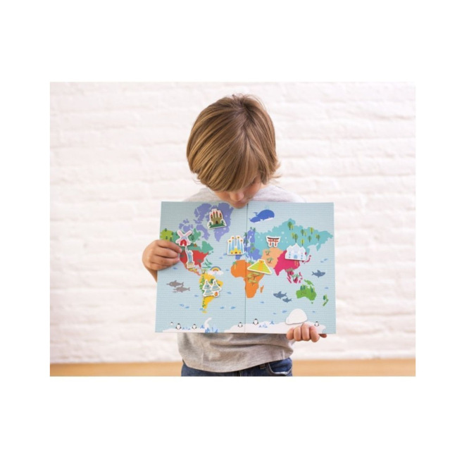 Jeu magnétique APLI MAGNETS MAPPEMONDE Jeu magnétique APLI MAGNETS MAPPEMONDE