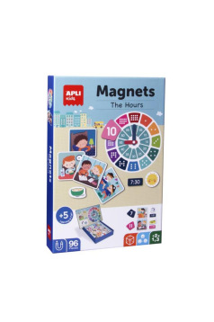 Jeu magnétique APLI MAGNETS J'APPRENDS LES HEURES
