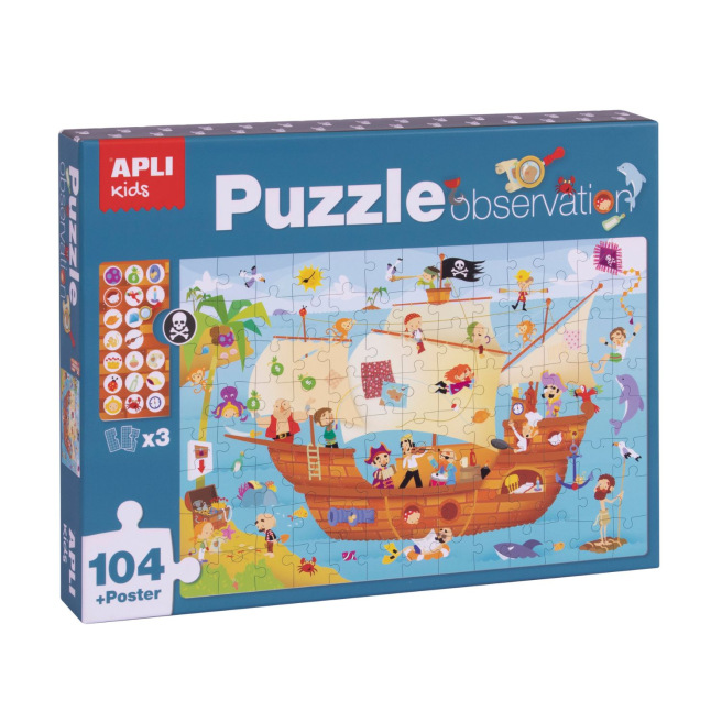 Puzzle Apli OBSERVATION BATEAU PIRATE