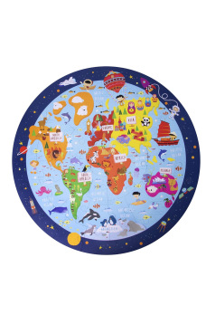 Cirkelpuzzel Apli WERELDKAART