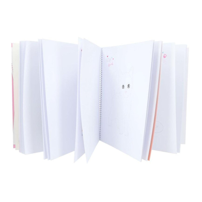 TOP MODEL kleurboek met stickers TOP MODEL kleurboek met stickers