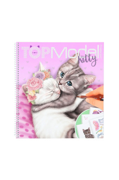 TOP MODEL kleurboek met stickers